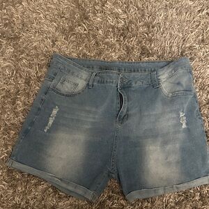 SHEIN Light Blue Jean Shorts